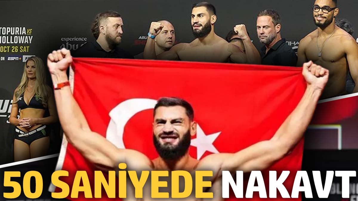 UFC’de Türk gücü! İbo Aslan rakibini 50 saniyede nakavt etti