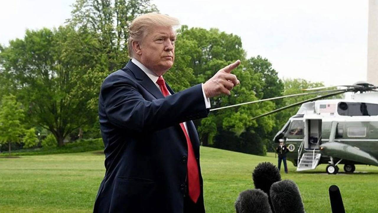 trumpin icinde bulundugu helikoptere lazer dogrultan kisi gozaltina alindi EWGsErbE