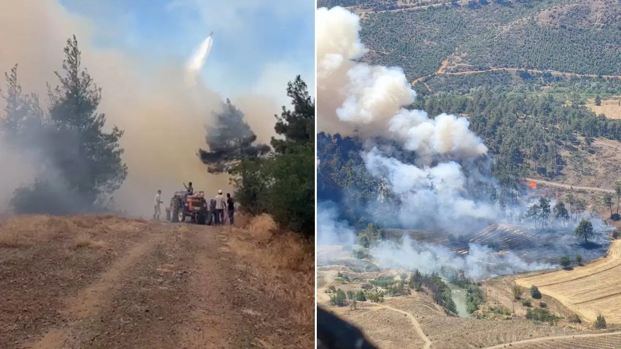 Bursada orman yangini ekipler mudahale ediyor XvAtVvKY